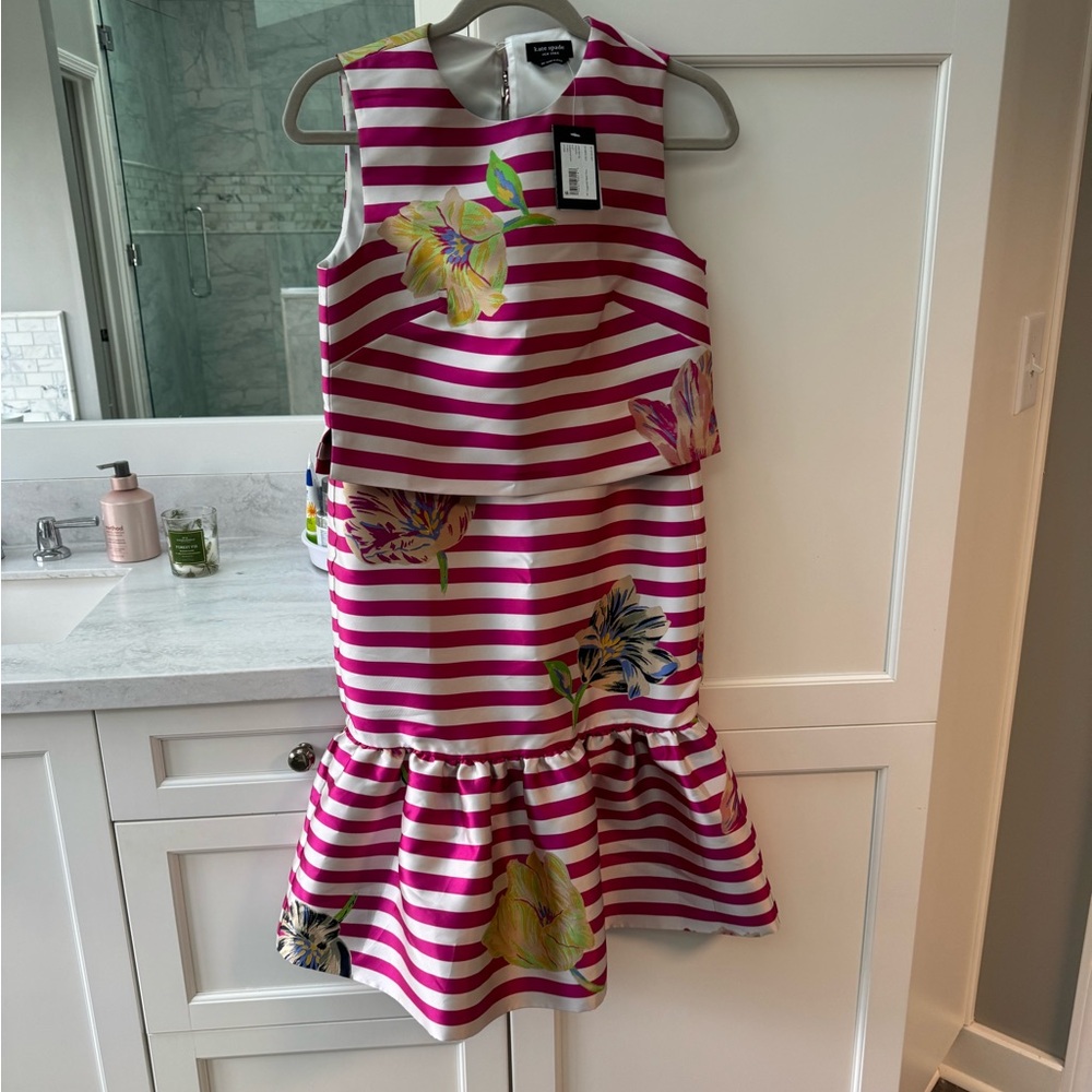 Kate spade tulip skirt and shell top. New with tags. Skirt size 2, top Xs